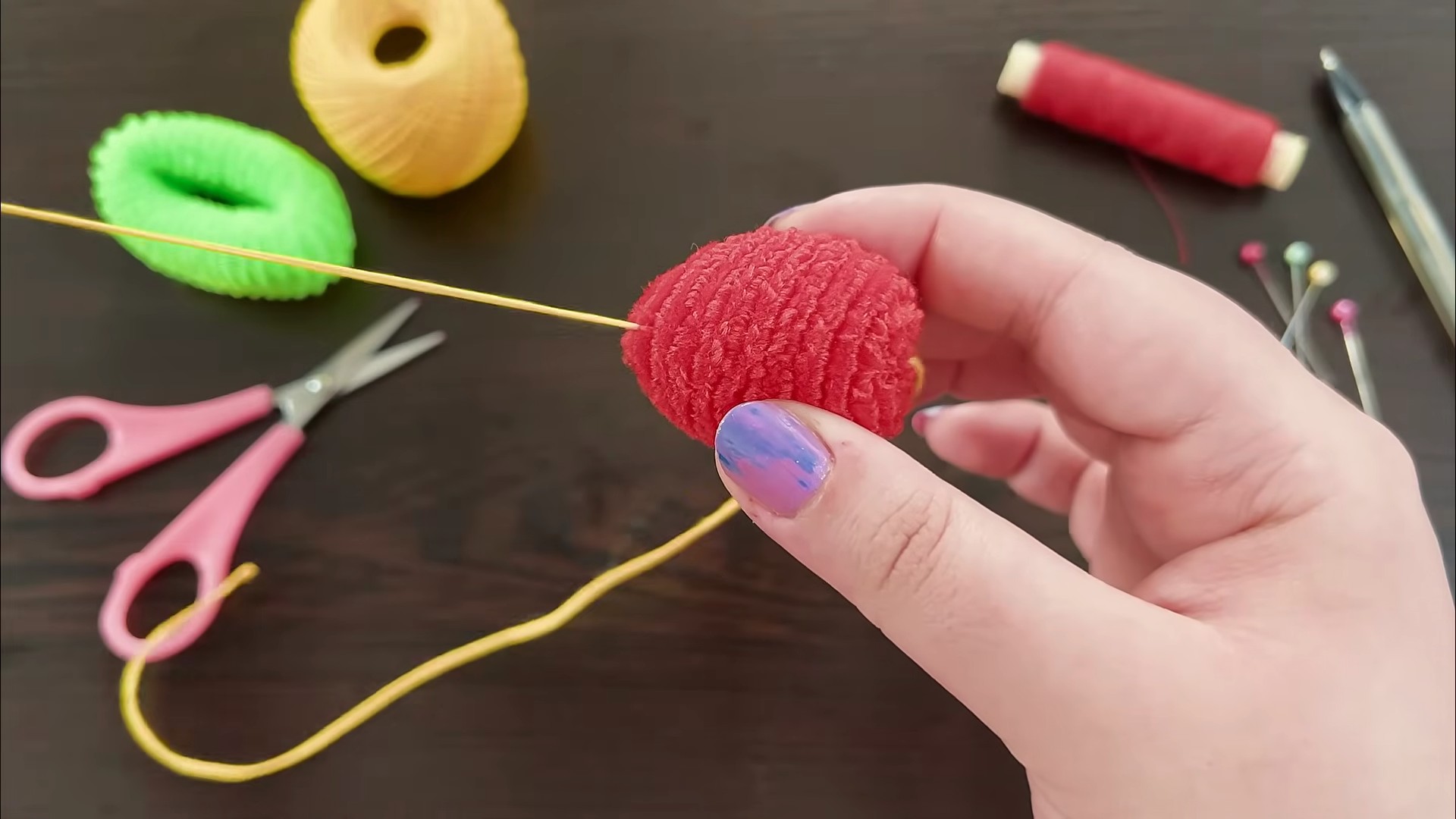 DIY Strawberry Keychain Craft