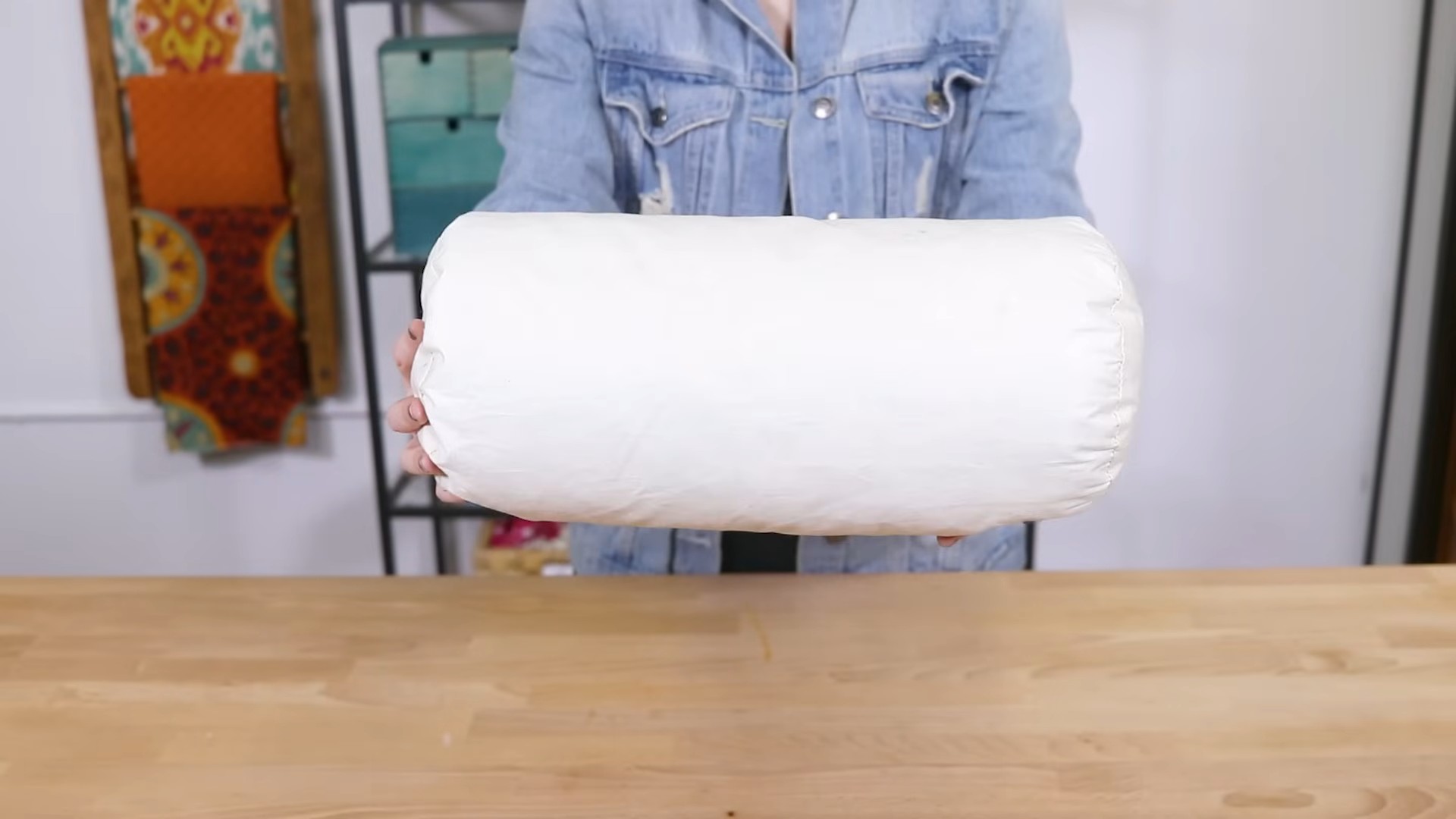 DIY bolster pillow