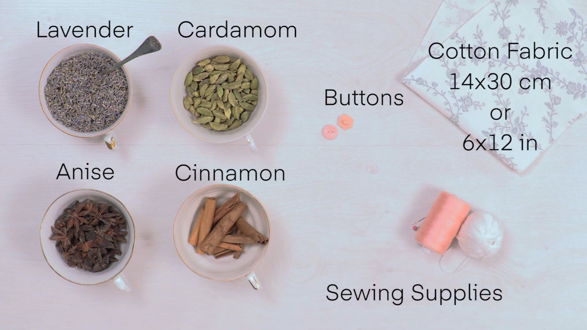 DIY lavender sachets