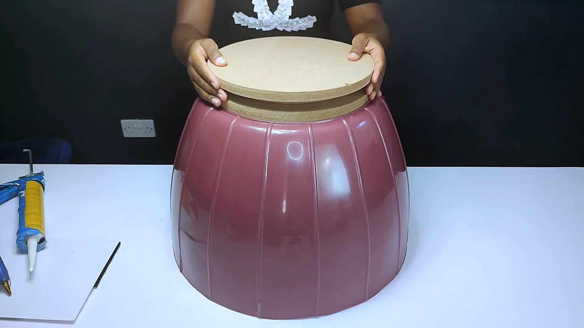 DIY Coffee Table from Wash Basin